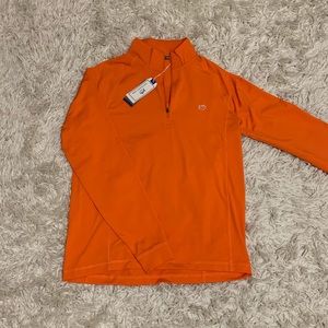 NWT Southern Tide Orange Performance Zip Up Jacket